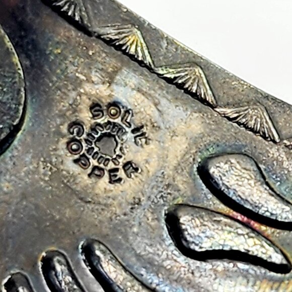 Vintage Bell Trading Post Bear and Dear Tracks Cuff Bracelet - Picture 5 of 7